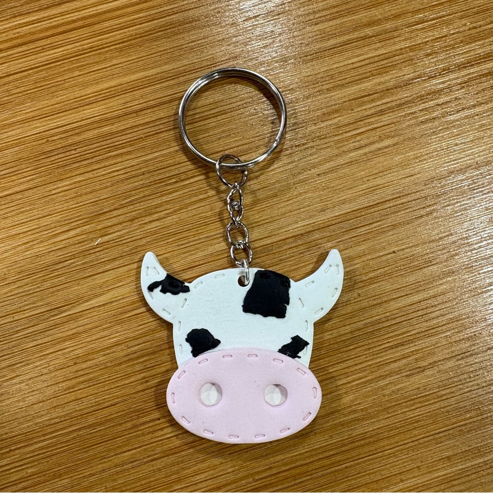 Handmade polymer clay keychain